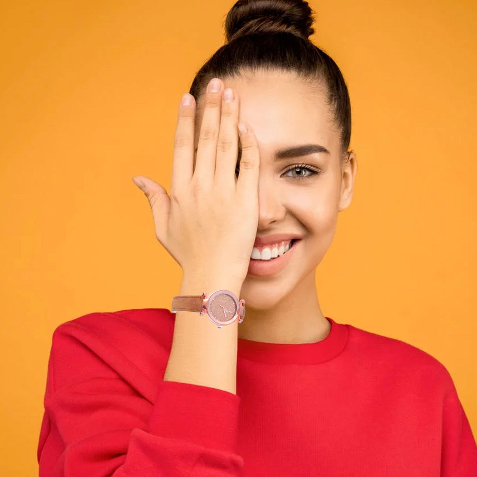 Luxury Watch Gift For Her - 2 sztuki damskich zegarków kwarcowych, błyszczący