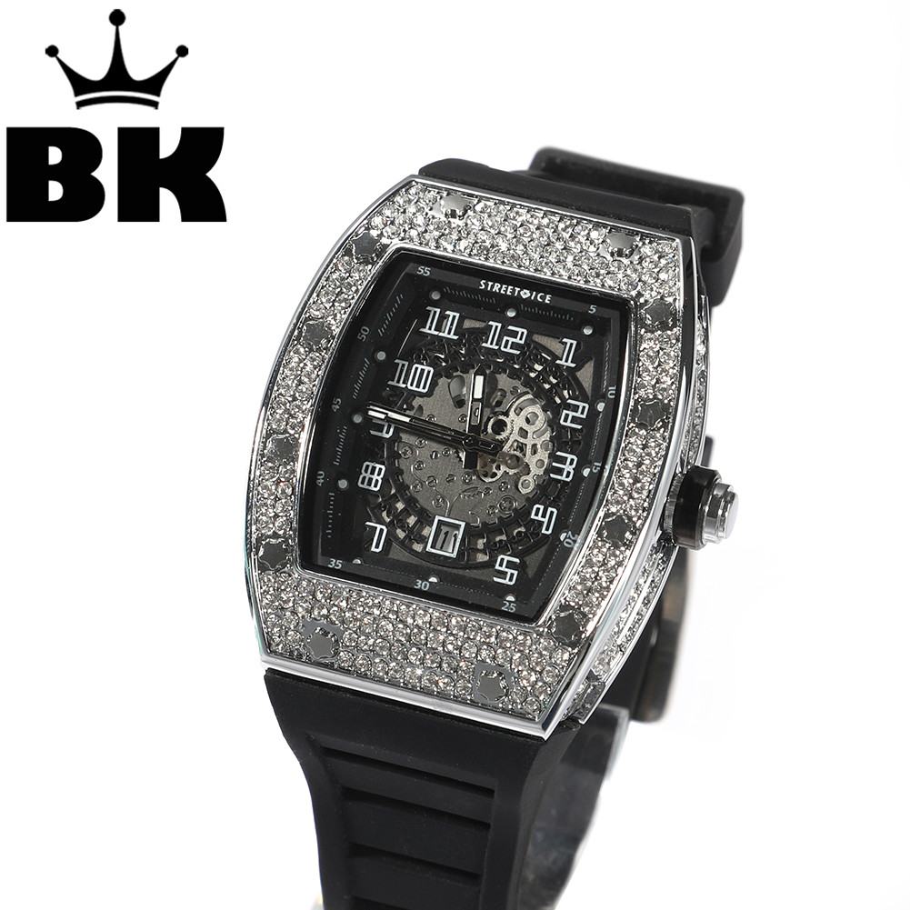 Luxury Watch Iceberg - Hip-hopowy pełny Iced Out Square Men