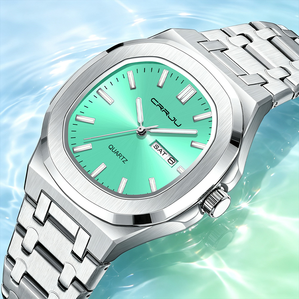 Luxury Watch Top 10 - CRRJU 5039 Męski zegarek kwarcowy topowej