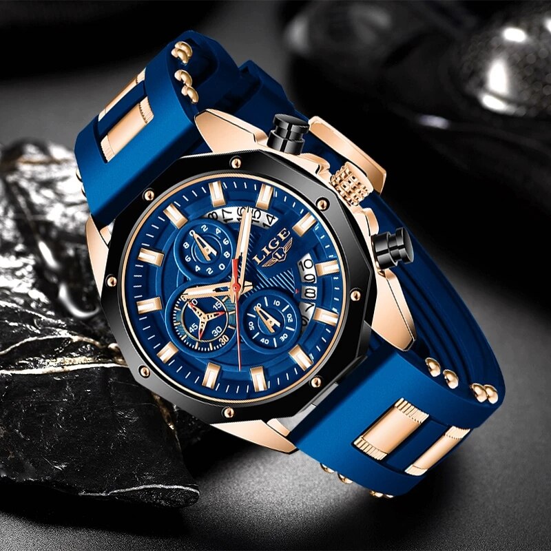 LIGE modne męskie zegarki Top  – Luxury Watch Investment recenzja i cena