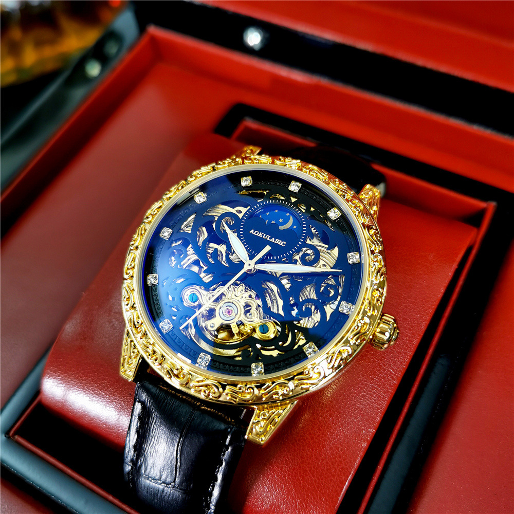 AOKULASIC Retro Zegarki Męskie – Luxury Watch Iceberg recenzja i cena