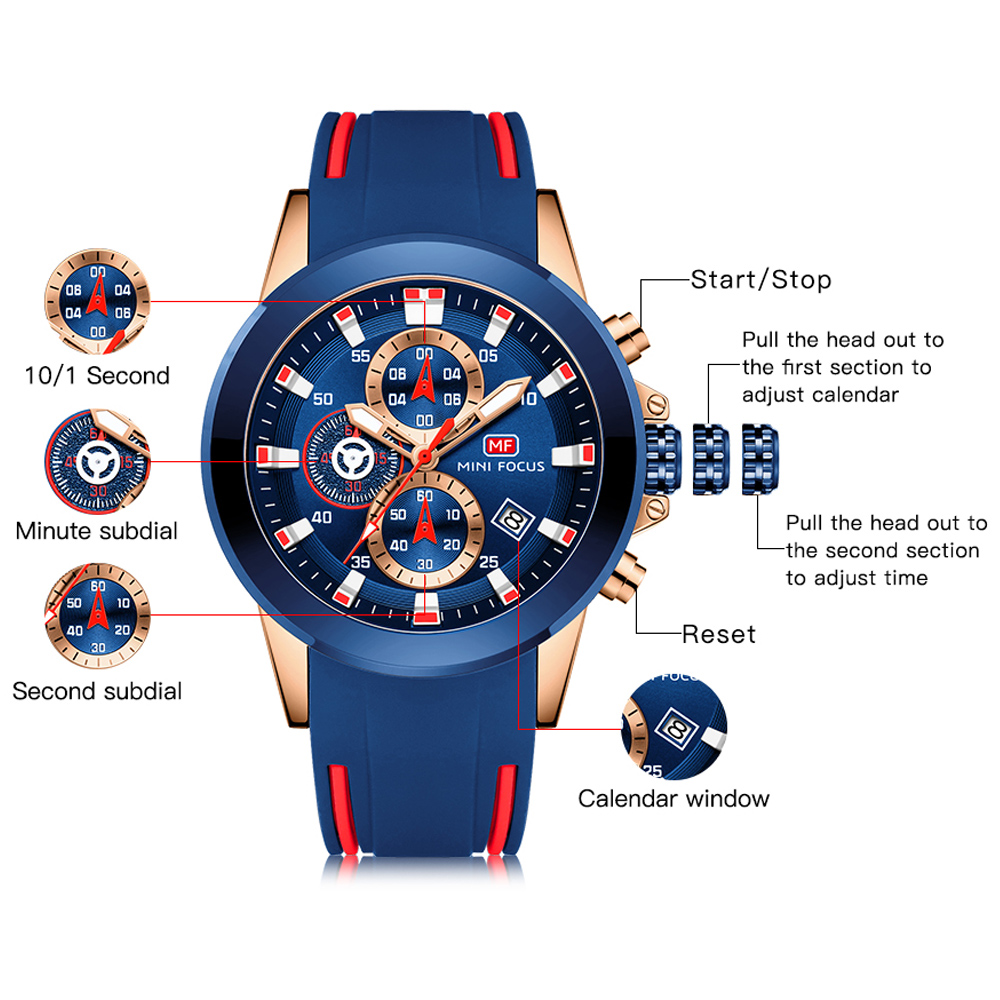 MINI FOCUS męskie zegarki Top  – Luxury Watch Maker recenzja i cena