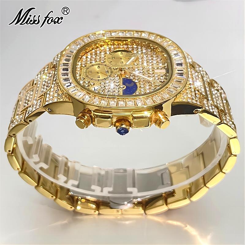 Luksusowe złote zegarki męskie – Luxury Watch Iceberg recenzja i cena
