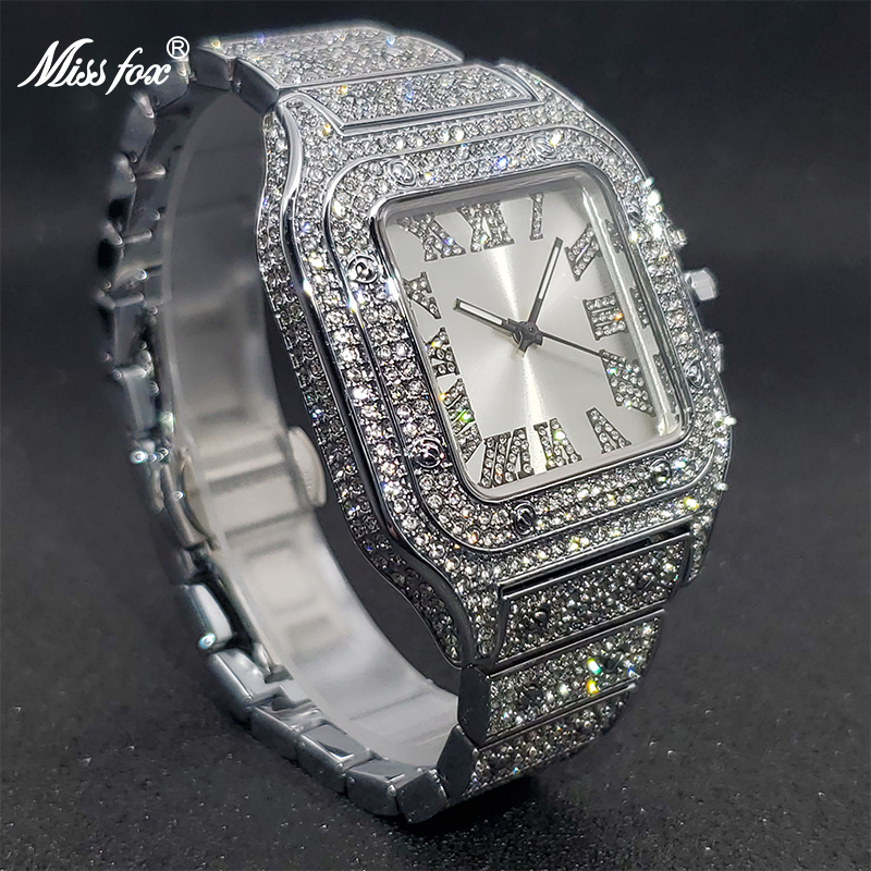 MISSFOX kwadratowe zegarki dla – Luxury Watch Iceberg recenzja i cena